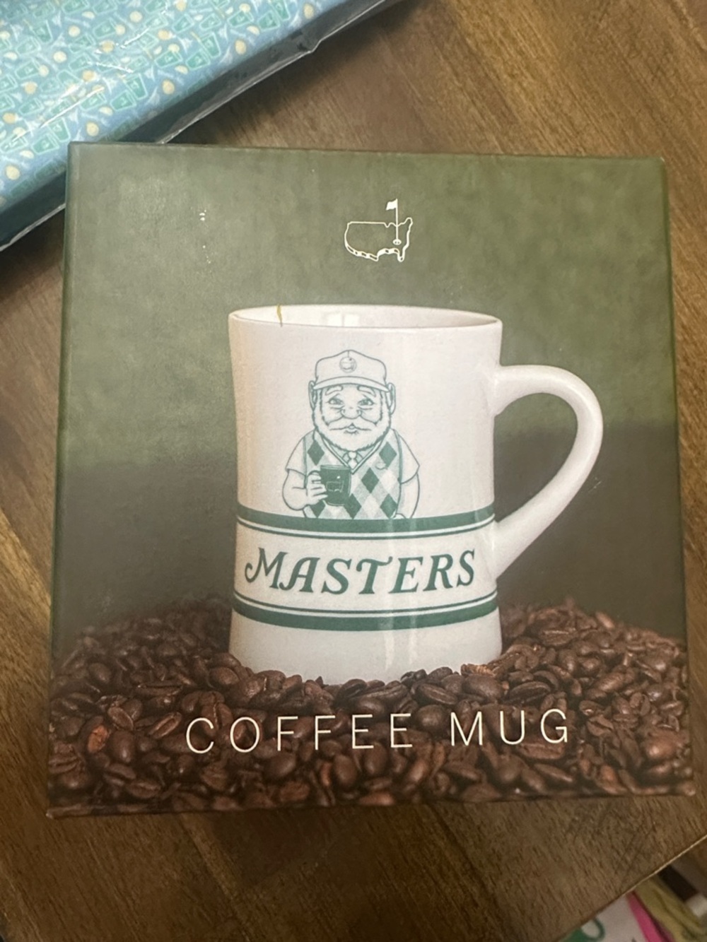 Masters White and Green Coffee Mug